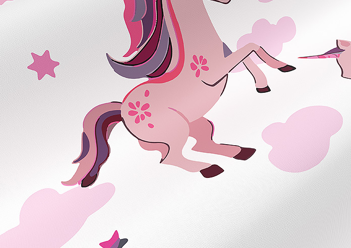 Unicorn Magic, Pink - Twist&Fit Roller Blind - Image 4